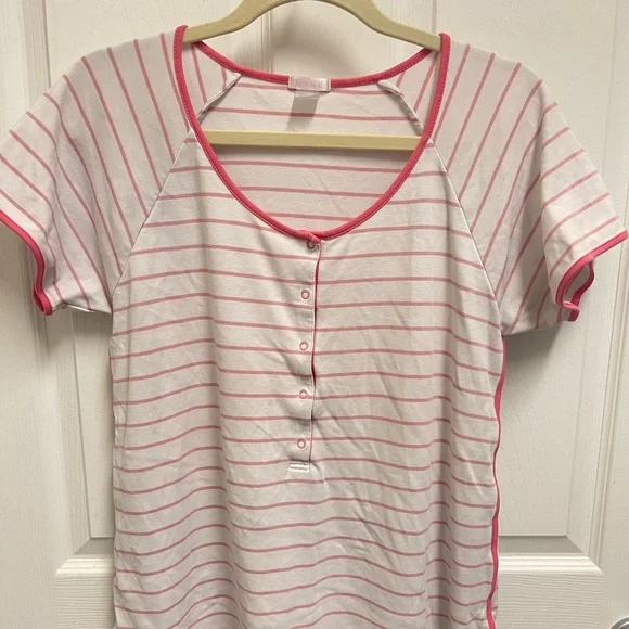 LAKE Pajamas Striped Nursing Pajama Top - Picture 2 of 11